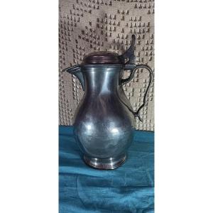 Pewter Pitcher, Northern France? - 19th Century
