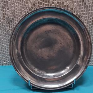 Pewter Dish From Arras - Early 19th Century