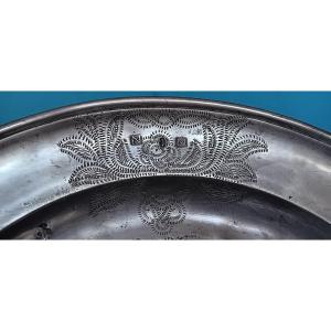 Pewter Dish, Hallmark To Be Identified - 18th Century