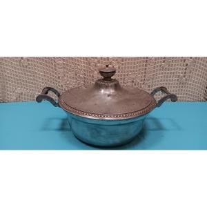 Pewter Vegetable Dish From Strasbourg - 19th Century