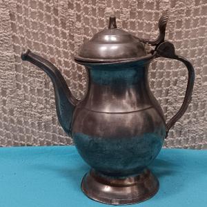 Pewter Oil Jug From Languedoc? - 19th Century