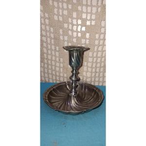 Pewter Torch/candlestick From Mulhouse? - 18th Century
