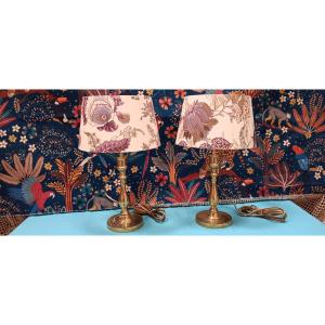 Pair Of 19th-century Brass Candlesticks