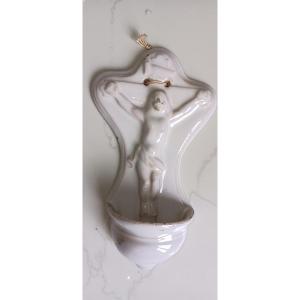 Saint Clement Earthenware Holy Water Font