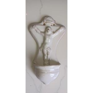 Saint Clement Earthenware Holy Water Font