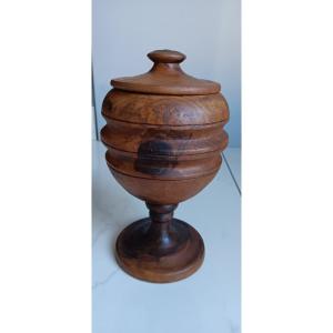 Turned Wooden Tobacco Jar - 19th Century