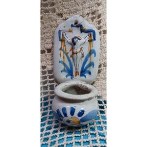 Earthenware Holy Water Font - 18th Century