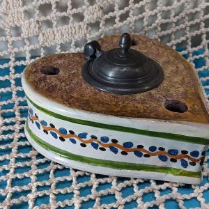 Earthenware Inkwell - Early 19th Century