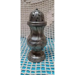 18th Century Pewter Sugar Shaker
