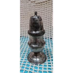 18th Century Pewter Sugar Shaker
