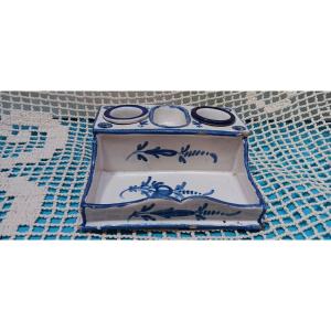 Earthenware Writing Desk/inkwell - Early 19th Century