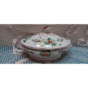 Soup Tureen In Bayeux Porcelain - XIX Century