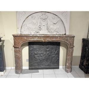 Regency Period Fireplace In Royal Red Marble 