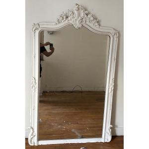 Louis XV Style Fireplace Mirror In The Rococo Style Of The Late 19th Century 