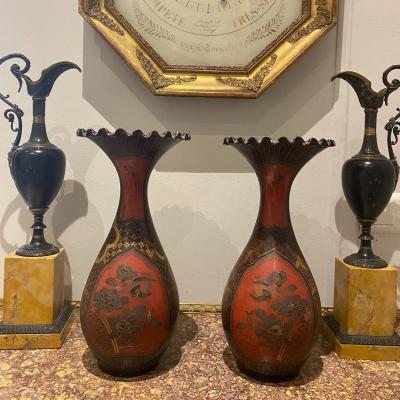 Pair Of Porcelain Vases From Japan End XIX I
