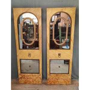 Pair Of Decorative Mirror Panels