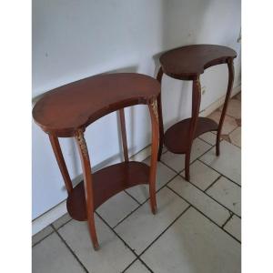 Pair Of Louis XV Style Kidney Tables 