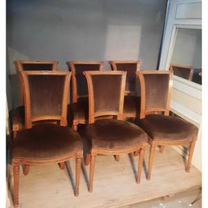Set Of 6 Directoire Style Chairs 
