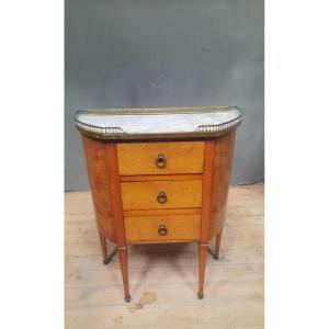 Small Louis XVI Style Chest Of Drawers With Rounded Sides