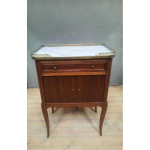 Transitional Style Curtain Chest Of Drawers