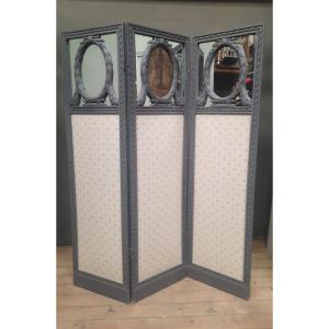 Louis XVI Style Three-leaf Screen