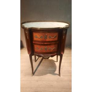 Tambour Chest Of Drawers With Veneer Wood Door 