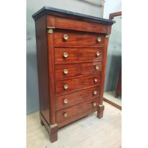 Empire Period Mahogany Chest Of Drawers 
