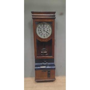 Early 20th Century Industrial Punch Clock