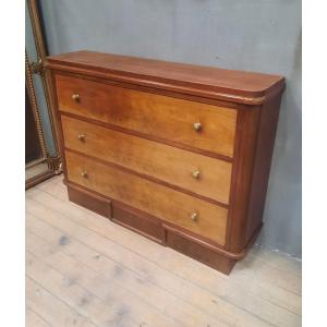 1930s Veneered Wood Chest Of Drawers