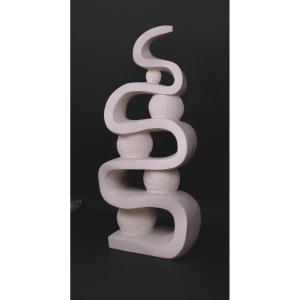 Limestone Sculpture “incomprehension III” By Hugo Verheyen, 1970