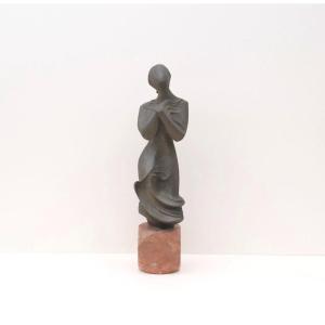Sculpture By Arthur Saura In Resin And Marble 4/8 From 2011