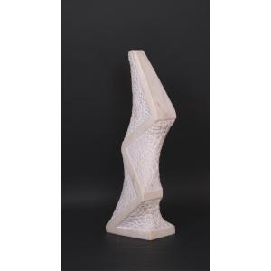 Marble Sculpture “difficult Development” By Hugo Verheyen, 1970  