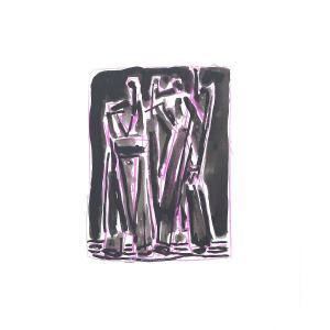 Mixed Media On Paper By Alain Michel Boucher (1944-2020)