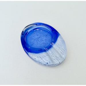 Hand-blown Glass Trinket Tray, Italy 1970  