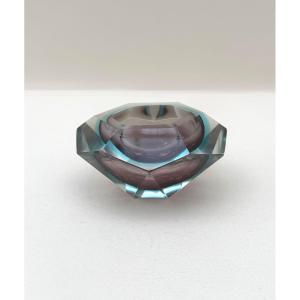 Murano-sommerso Blown Glass Trinket Tray, Italy 1970  