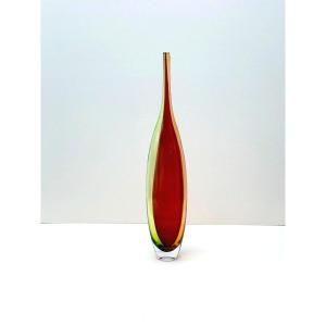 Vase By Kjell Engman For Kosta Boda In Blown Glass, Sweden   