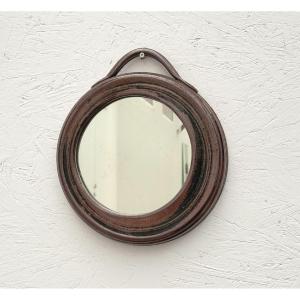 Ceramic Mirror By Gabriel Hamm, France 1970  