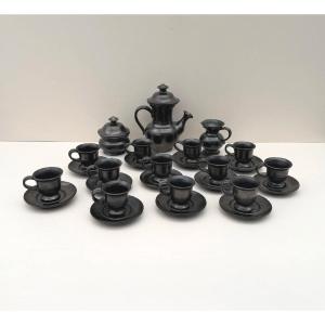 Jean Marais Ceramic Coffee Service, France 1960  