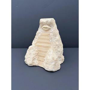 Plaster Sculpture By Remy Pointurier  