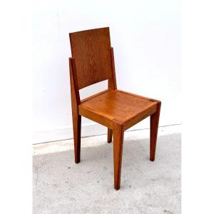 Wooden Chair, France 1950