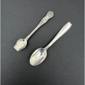 Two Solid Silver Spoons