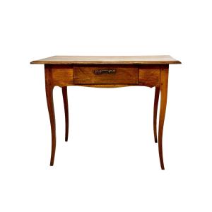 18th Century Louis XV Walnut Side Table, Or Ladies Desk