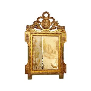 Antique Louis XVI Style Giltwood Wall Mirror