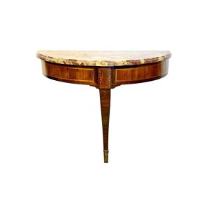 18th Century French Neoclassical Wall Console With Marble Top