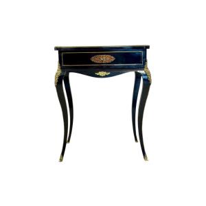 19th Century French Ebonized Vanity Table With Gilt Bronze Mounts