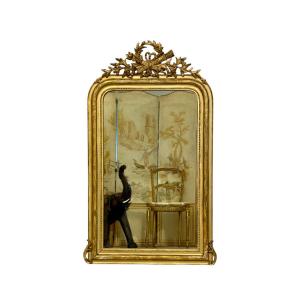 Louis Philippe Giltwood Console Mirror, France Circa 1840