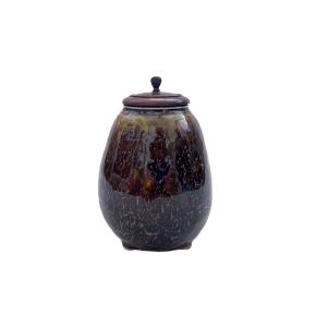 Rare Small Black Glazed Satsuma Earthenware Tea Pot