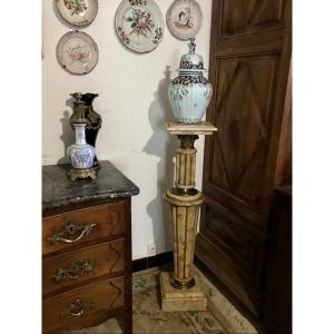 Column In Marble And Bronze Period 1900.