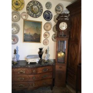 Parquet Clock Saint-nicolas 19th Century