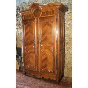 Louis XV Wardrobe In Walnut And Eighteenth Period